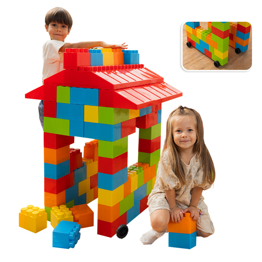 Massbricks Jumbo Plastic Building Blocks 86 Pieces