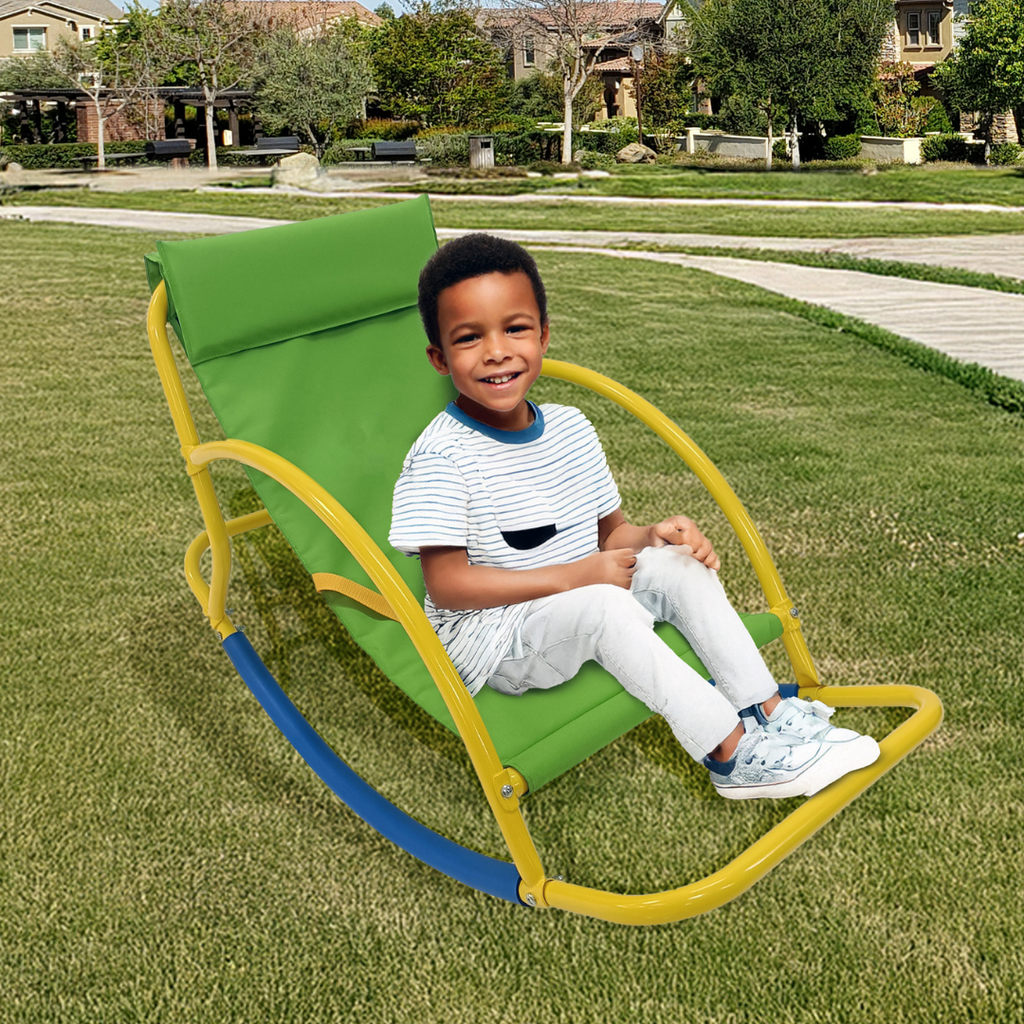 PLATPORTS Big Recliner Chair Oversized - Living Room Chairs - Kids Saucer Chair Seesaw - Toddler Chaise Lounge Reading Chair - Playground Equipment for Home - Backyard, Daycare