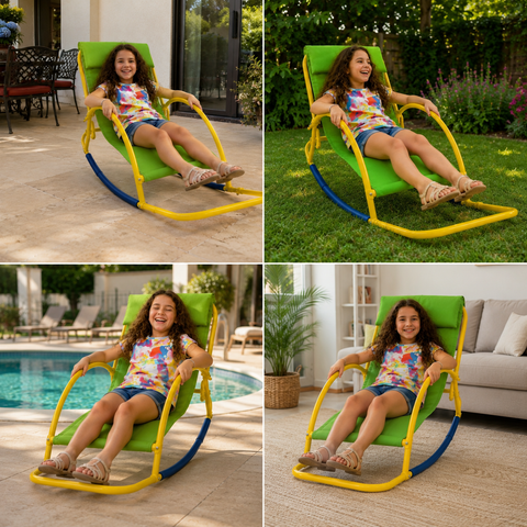 Image of PLATPORTS Rocking Chair Seesaw Extra Large – Sensory Balance Chair for Kids, Indoor Outdoor Rocker for Autism, ADHD, Focus & Relaxation