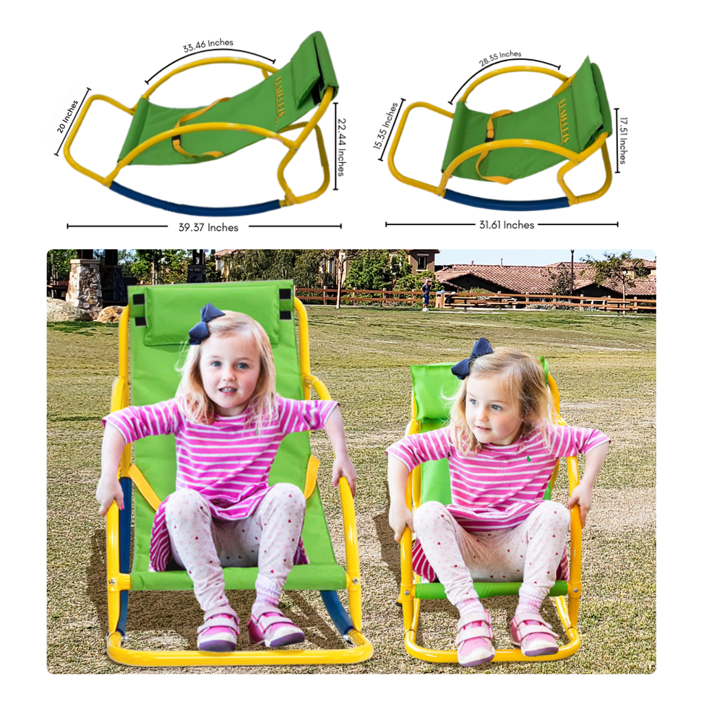 PLATPORTS Big Recliner Chair Oversized - Living Room Chairs - Kids Saucer Chair Seesaw - Toddler Chaise Lounge Reading Chair - Playground Equipment for Home - Backyard, Daycare