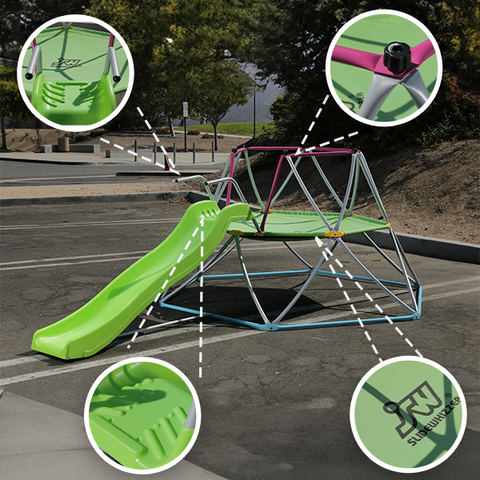 Image of PLATPORTS Kids Dome Climber with Slide
