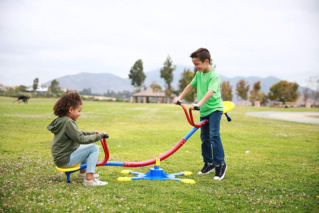PLATPORTS Kids 360 Degrees Playground Seesaw