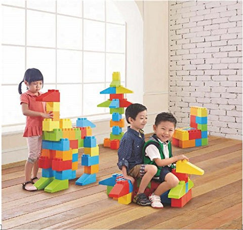 Image of Massbricks Jumbo Plastic Building Blocks 86 Pieces