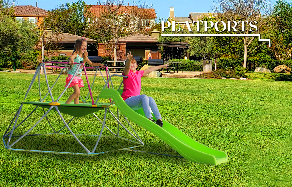 PLATPORTS Kids Dome Climber with Slide