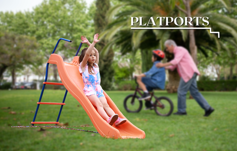 Image of PLATPORTS Kids 6ft Outdoor Slide Playground Slide