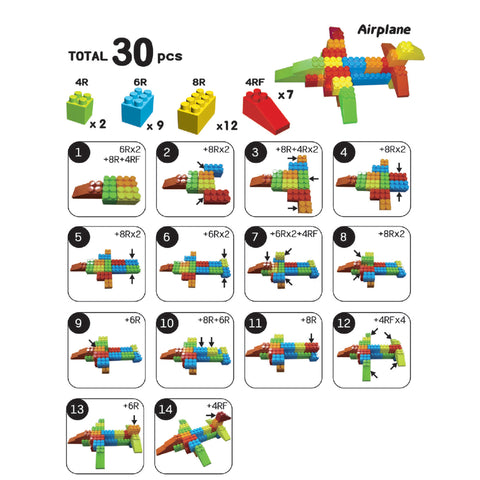 Image of MassBricks Large Blocks for Toddlers 48 pieces