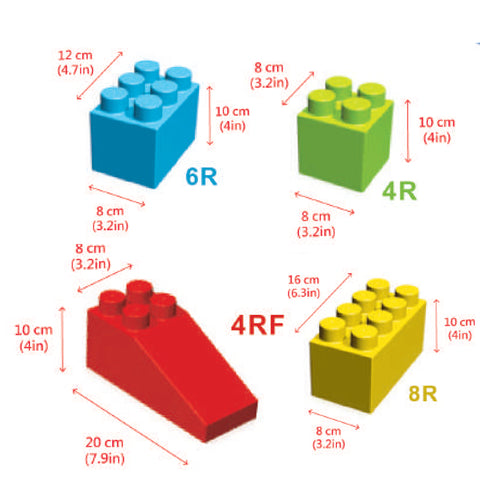 Image of MassBricks Large Blocks for Toddlers 48 pieces