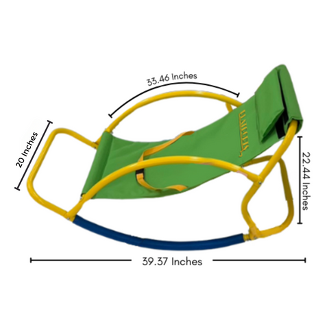Image of PLATPORTS Big Recliner Chair Oversized - Living Room Chairs - Kids Saucer Chair Seesaw - Toddler Chaise Lounge Reading Chair - Playground Equipment for Home - Backyard, Daycare