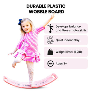 PLATPORTS Kids Balance and Wobble Board