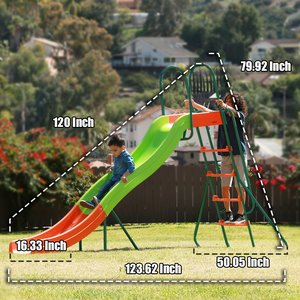 PLATPORTS Kids 10ft Slide - Playground Sets for Backyards for Ages 4-8