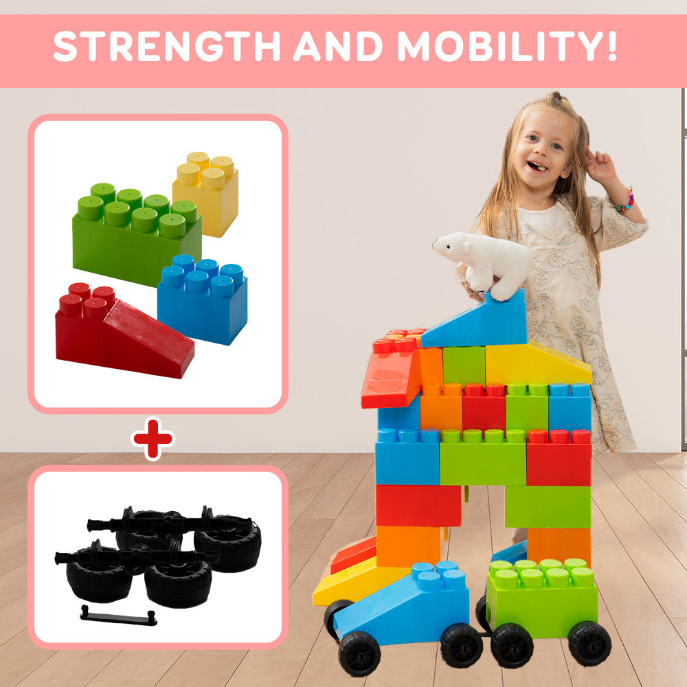 MassBricks Large Blocks for Toddlers 48 pieces – All Things
