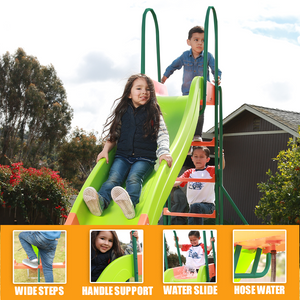 PLATPORTS Kids 10ft Slide - Playground Sets for Backyards for Ages 4-8