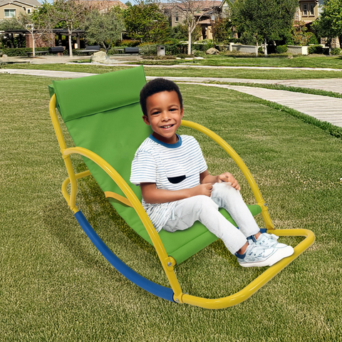 Image of PLATPORTS Big Recliner Chair Oversized - Living Room Chairs - Kids Saucer Chair Seesaw - Toddler Chaise Lounge Reading Chair - Playground Equipment for Home - Backyard, Daycare
