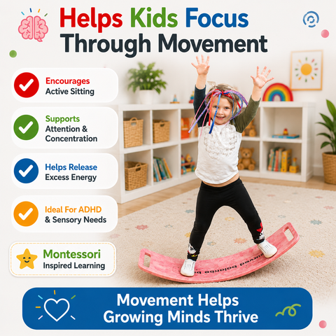 Image of PLATPORTS Kids Balance and Wobble Board