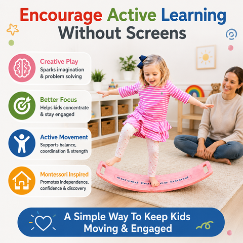 Image of PLATPORTS Kids Balance and Wobble Board