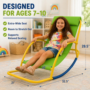 PLATPORTS Rocking Chair Seesaw Extra Large – Sensory Balance Chair for Kids, Indoor Outdoor Rocker for Autism, ADHD, Focus & Relaxation