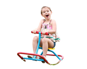 PLATPORTS Kids Indoor Single Rocking Seesaw, Safety-Stable Wide Base Rocker for Ages 3 4 5 6