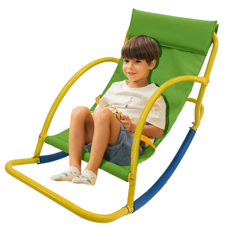Image of PLATPORTS Big Recliner Chair Oversized - Living Room Chairs - Kids Saucer Chair Seesaw - Toddler Chaise Lounge Reading Chair - Playground Equipment for Home - Backyard, Daycare