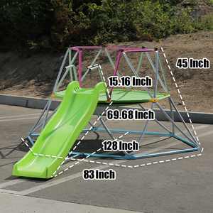 PLATPORTS Kids Dome Climber with Slide