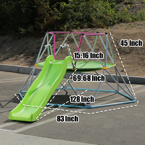 Image of PLATPORTS Kids Dome Climber with Slide